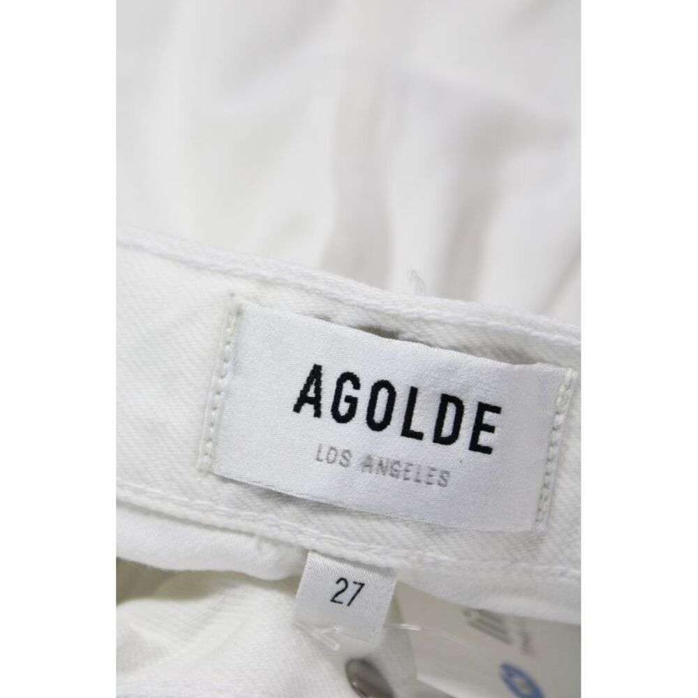 Agolde Womens Cut-Off White Shorts 100% Regenerative Cotton Size 27 - Picture 4 of 6